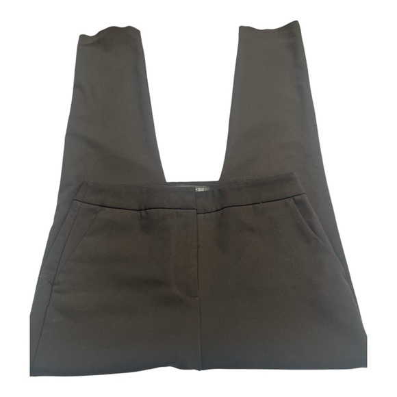 Zara High Waist Trousers with Hip Front Pockets and Straight Leg in Black Size 4 - Picture 2 of 7